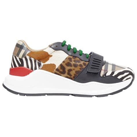 burberry animal print shoes|Burberry leather shoes.